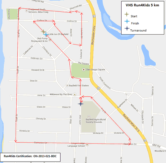 Map of Route
